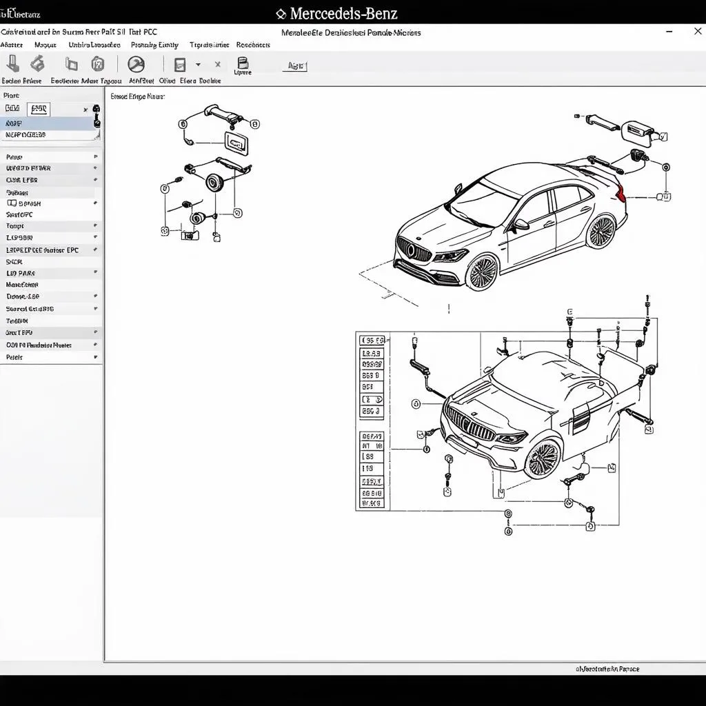 Mercedes Benz EPC Software Screenshot