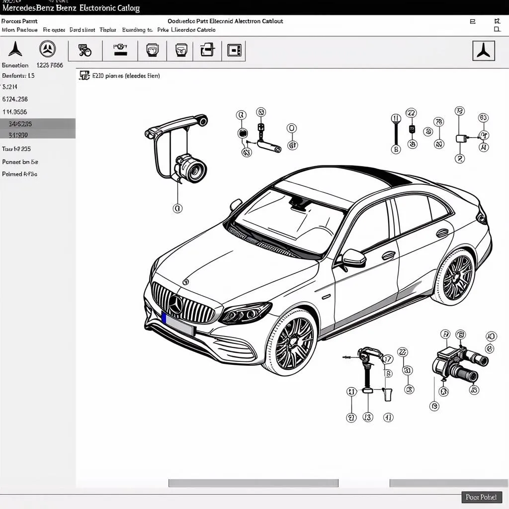 Mercedes-Benz EPC Screenshot