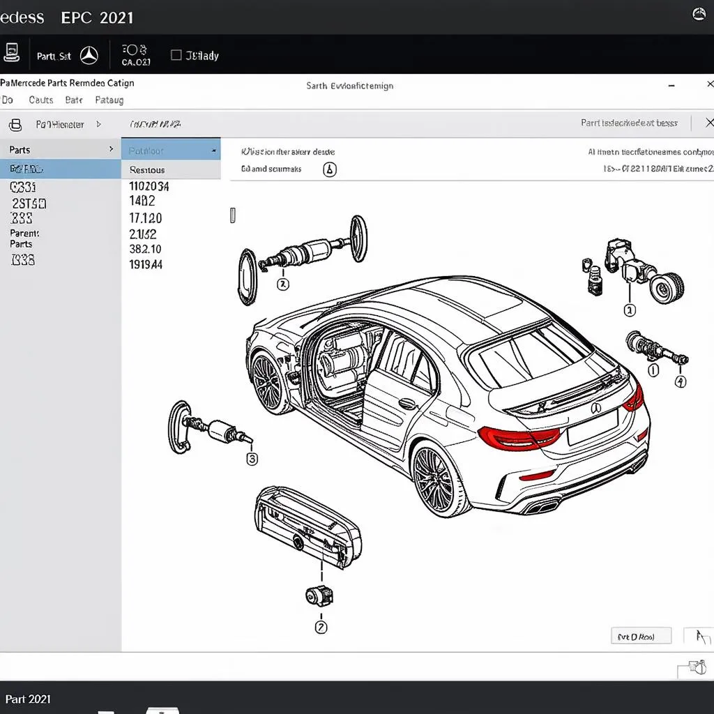 Mercedes EPC 2021 Screenshot