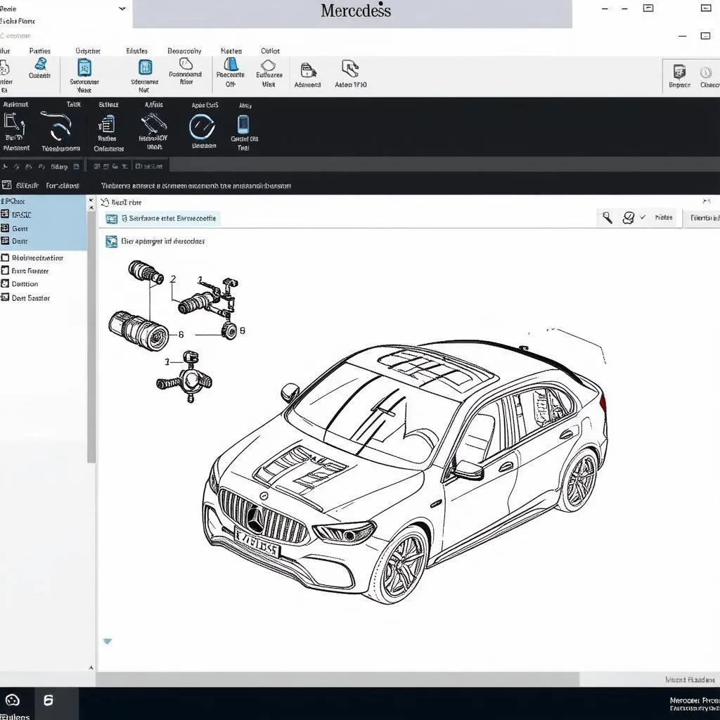 Mercedes EPC Software Interface