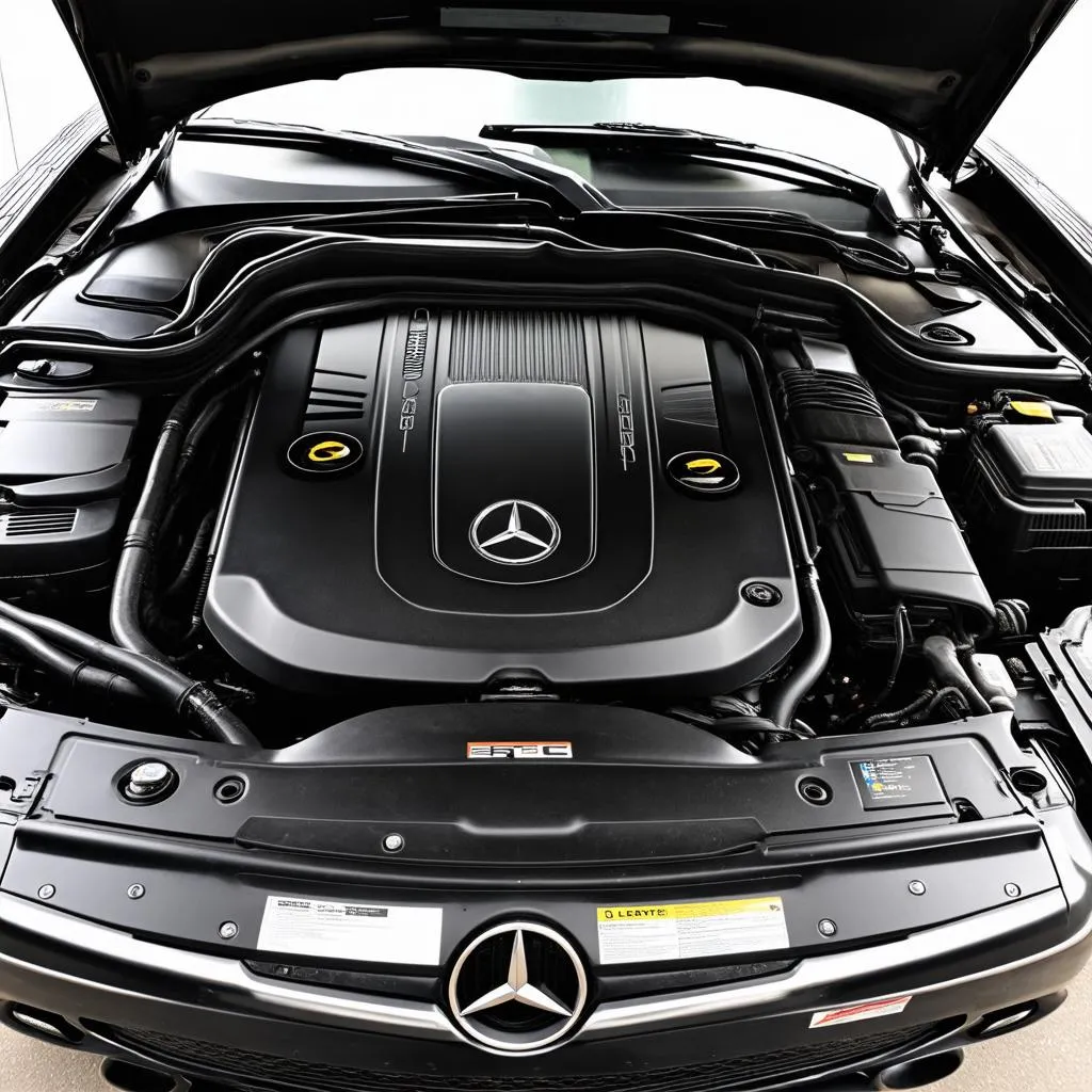 Mercedes W203 Engine Bay