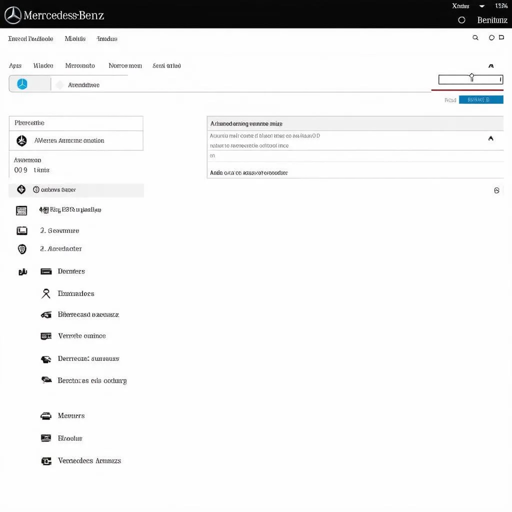 Xentry Diagnostic Software Dashboard