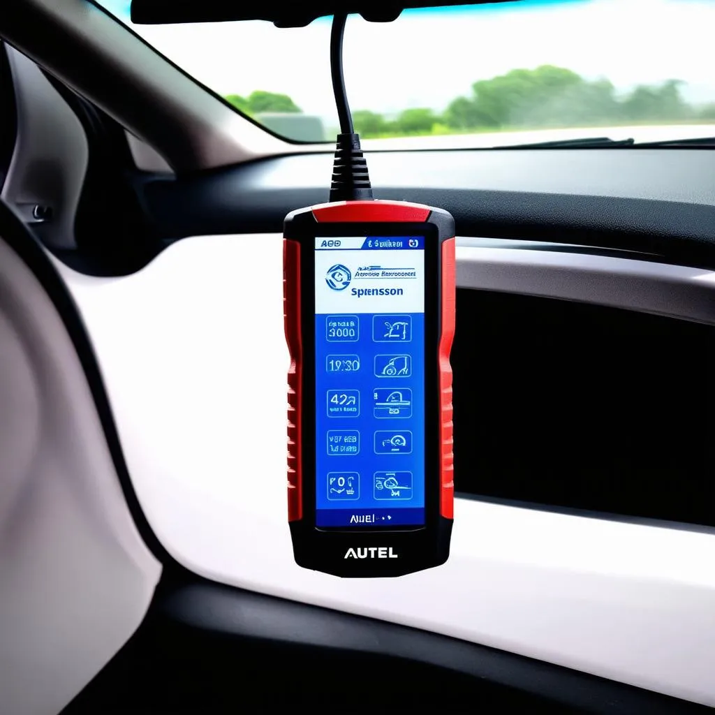 Autel scanner for air suspension diagnosis