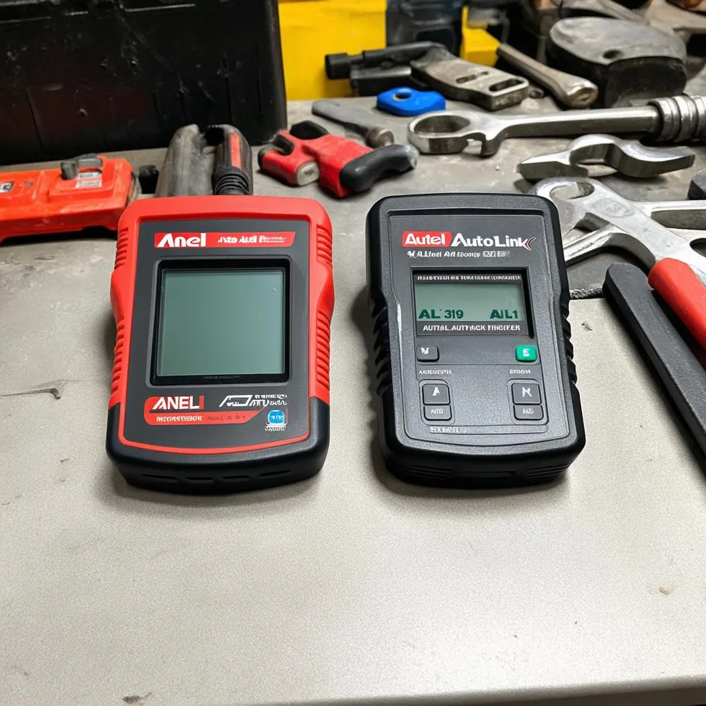 OBD2 scanners side by side