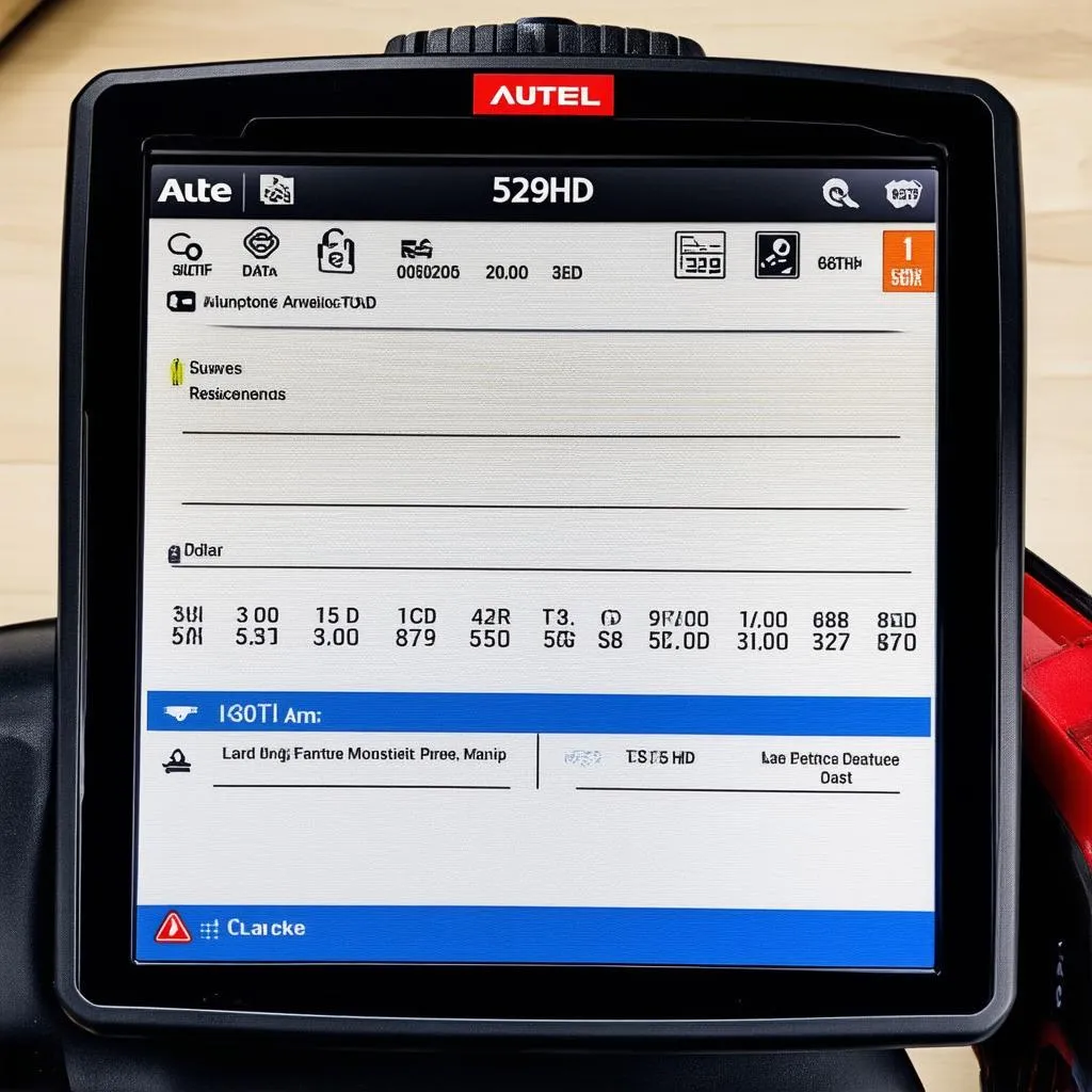 Autel 529HD Interface