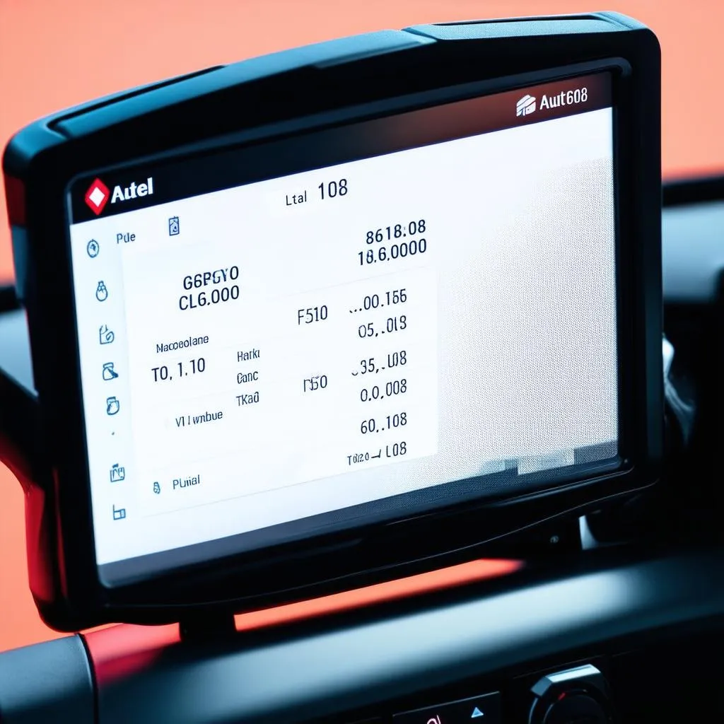 Autel 608 User Interface