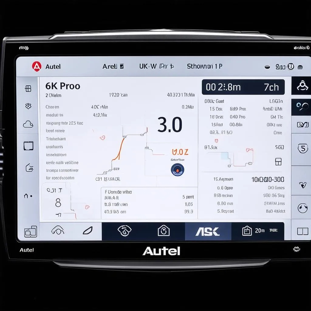 Autel 6K Pro 2 interface with detailed information