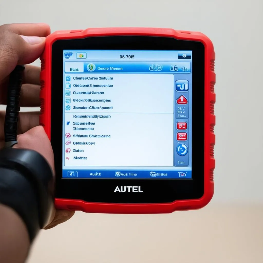 Autel 705 Interface