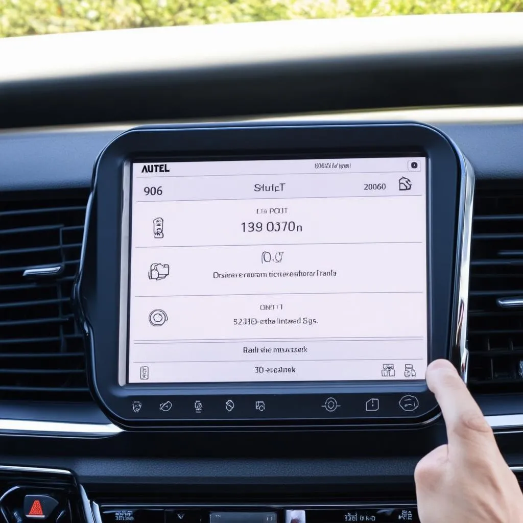 Autel 906BT Diagnostic Screen