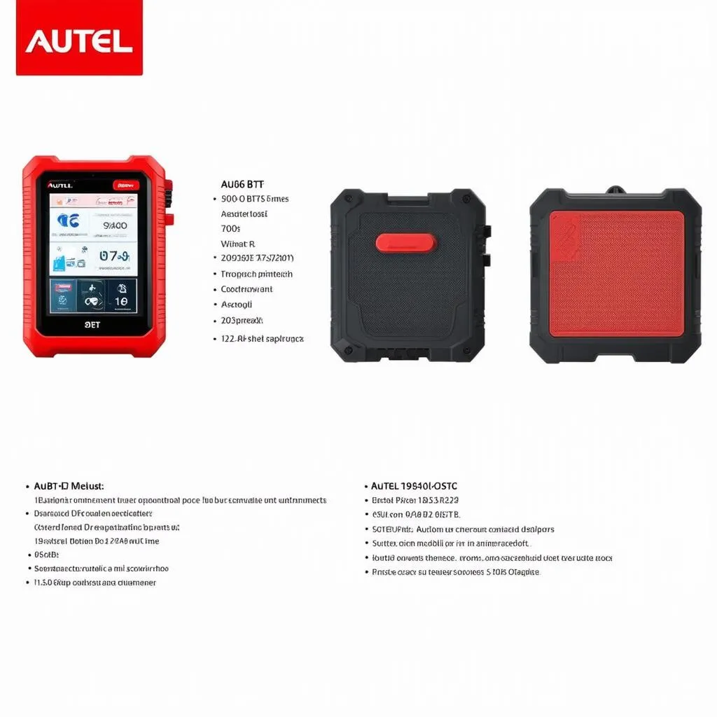 Autel 906BT Specs Overview