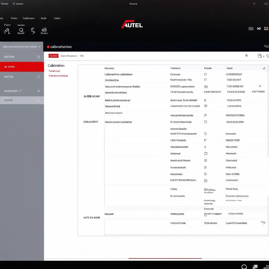 Autel ADAS Software Interface