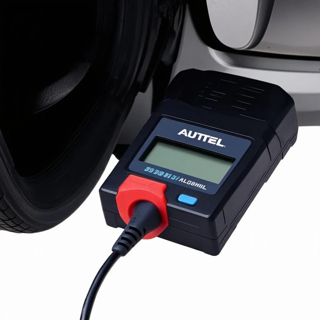 Autel AL301 connected to OBD-II port