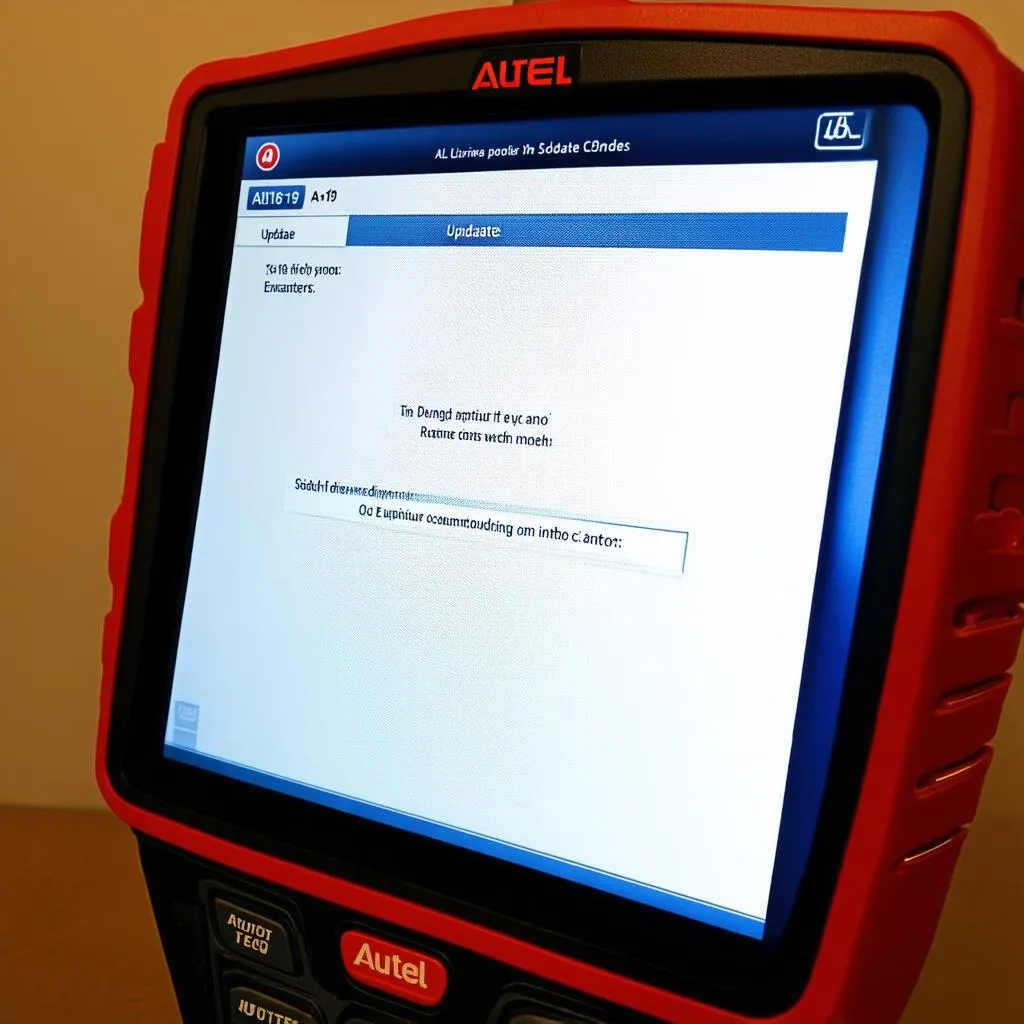 Autel AL619 update error