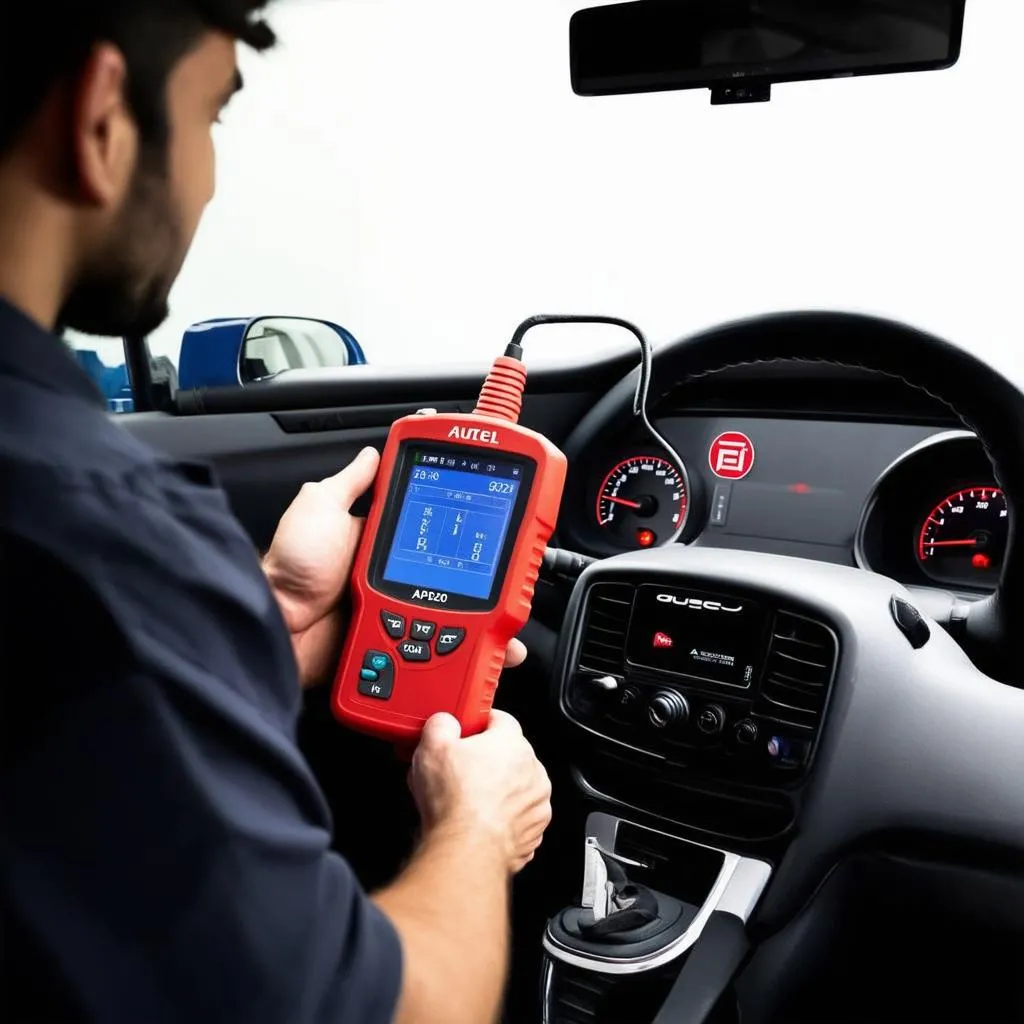 Autel AP200 HT200 Connected to a European Car