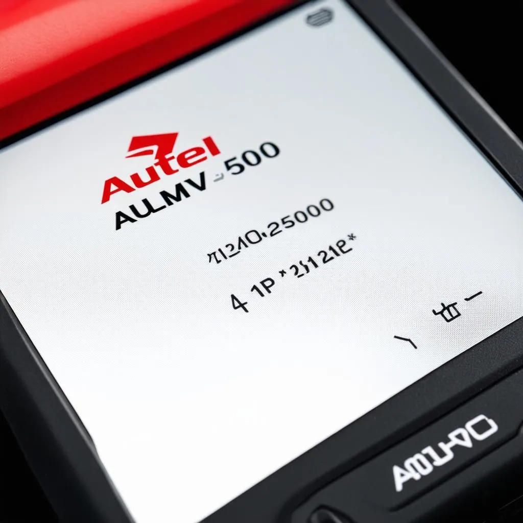 Autel AULMV500 user interface