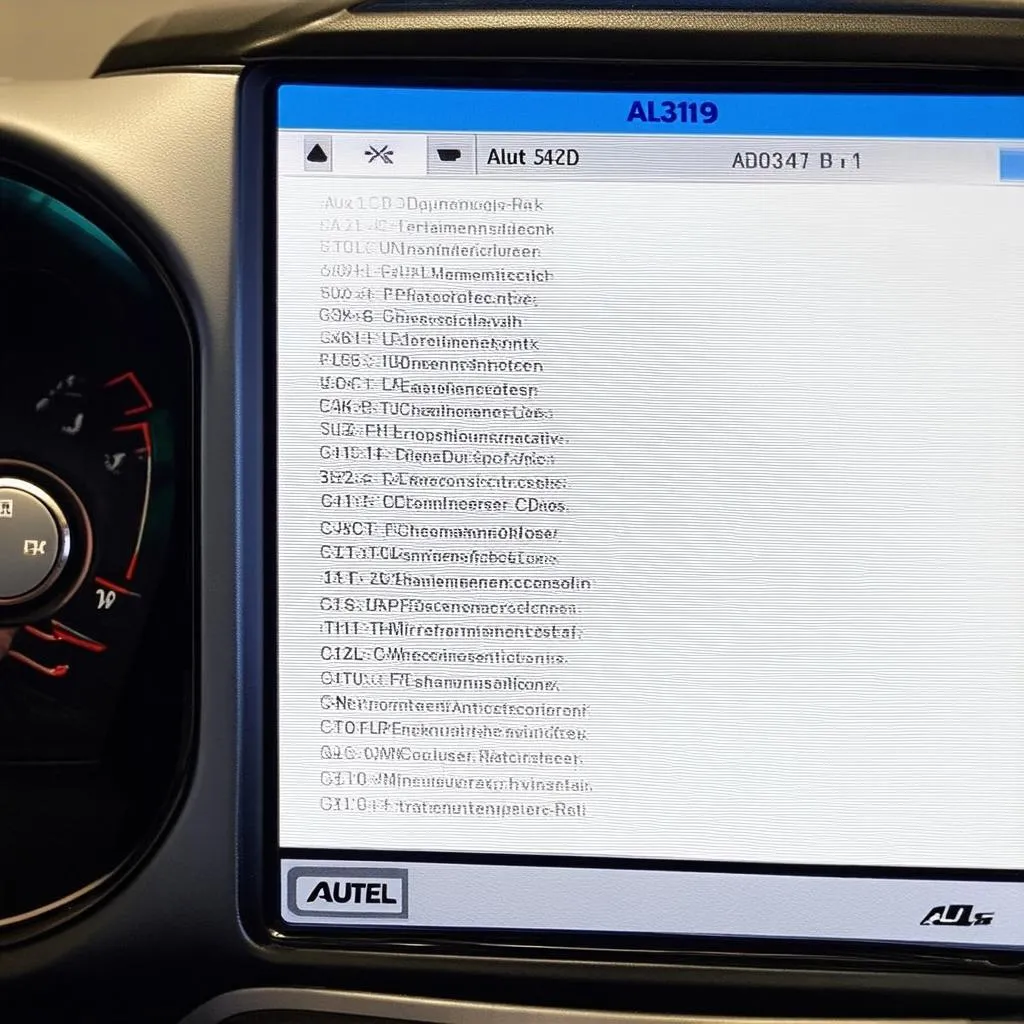 Autel Autolink AL319 Display