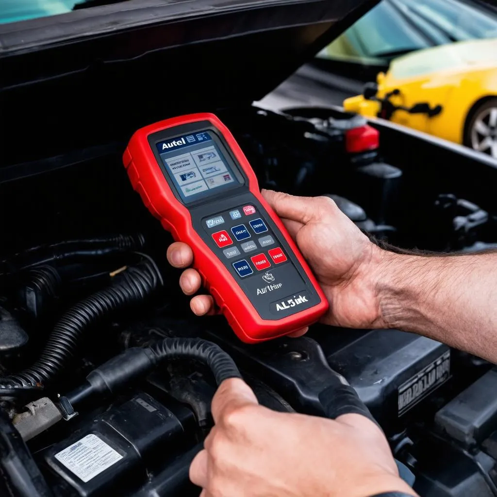 European car diagnostics using Autel Autolink AL539B