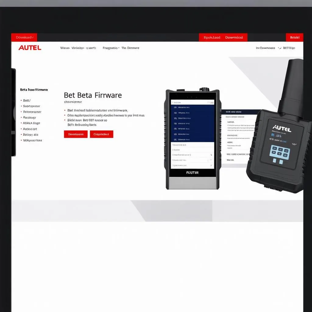 Autel Beta Firmware Download Page