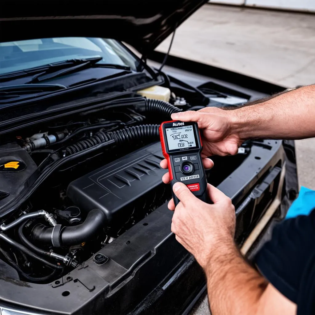 Autel Digital Inspection Camera in engine bay