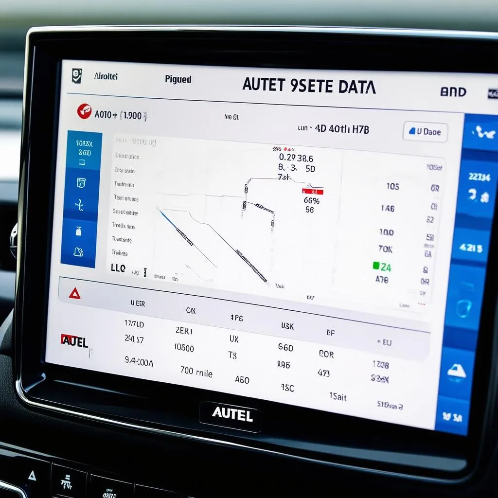 Autel communications screen