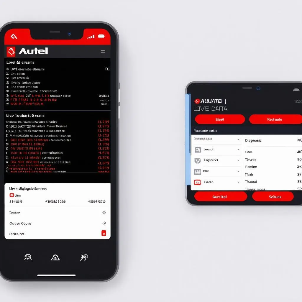 Autel App displaying diagnostic data