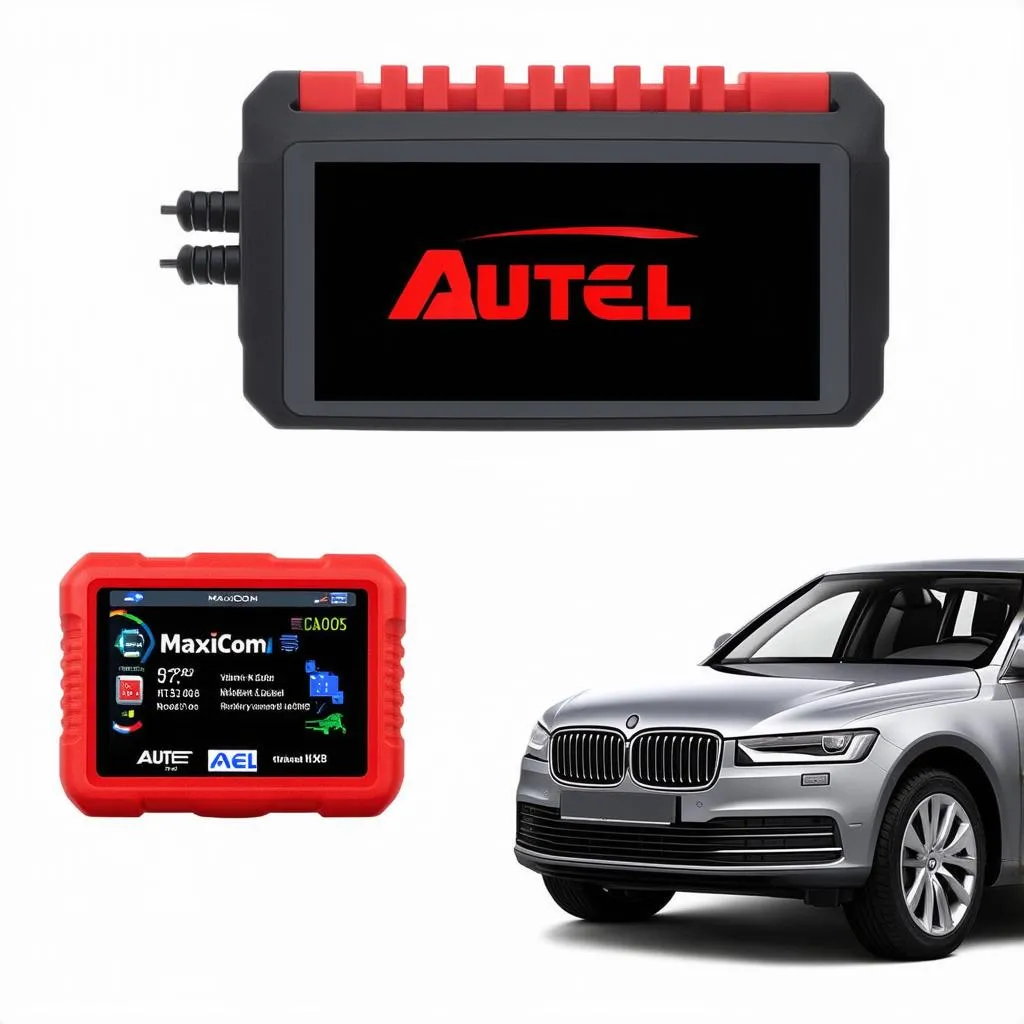 autel-diagnostic-tool-with-car