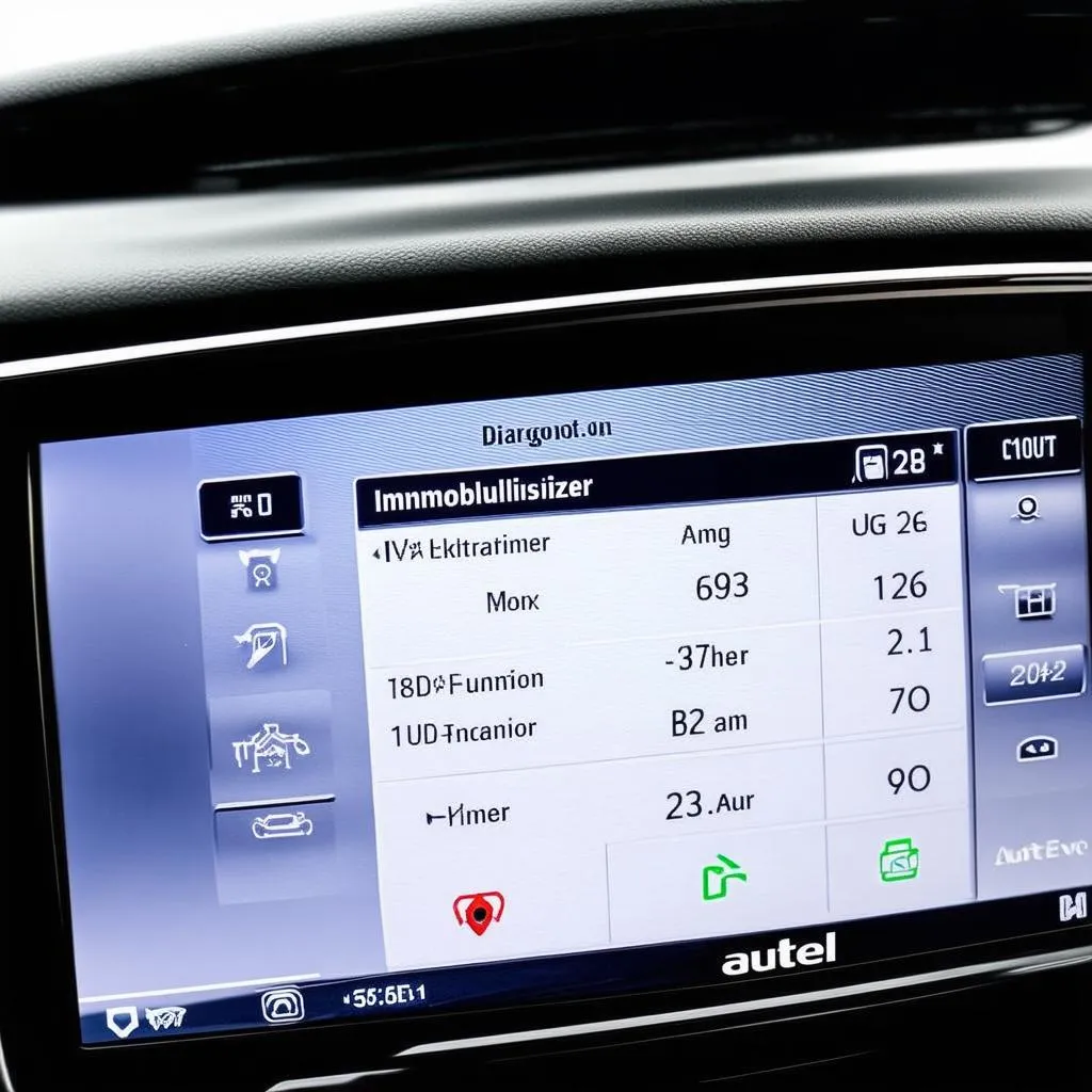 Autel Diagnostic Tool Dashboard