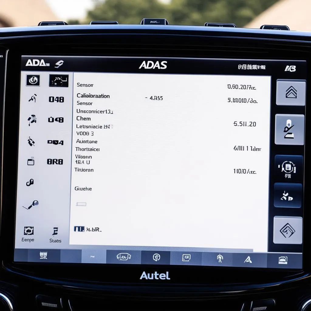 Autel Diagnostic Tool Interface