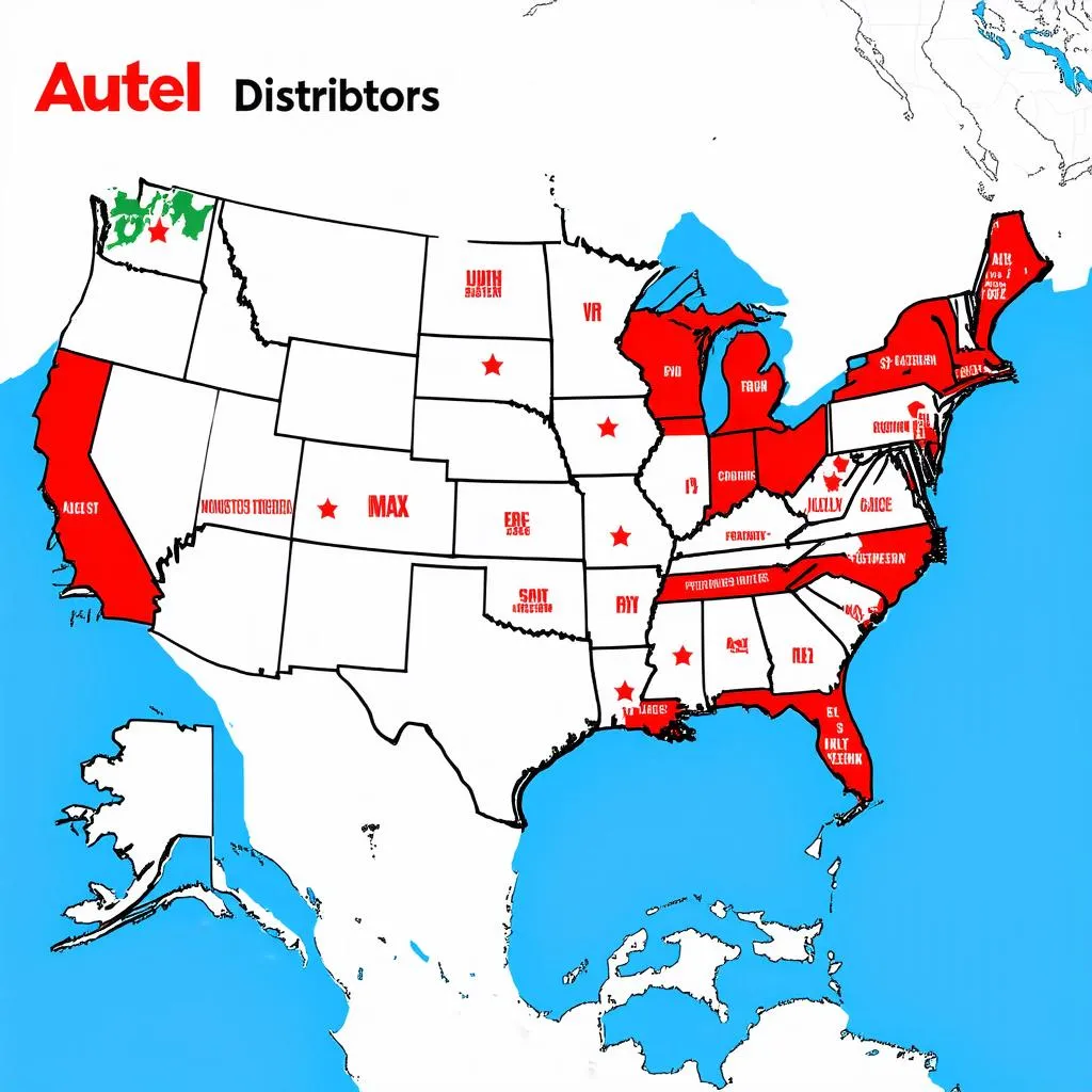 Autel Distributor Map