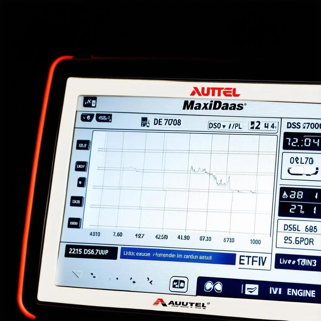 Autel DS708 screen