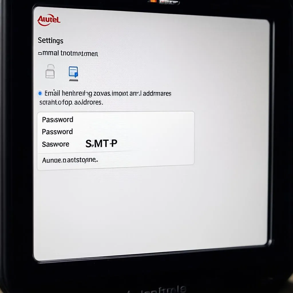 Autel Scanner Email Settings