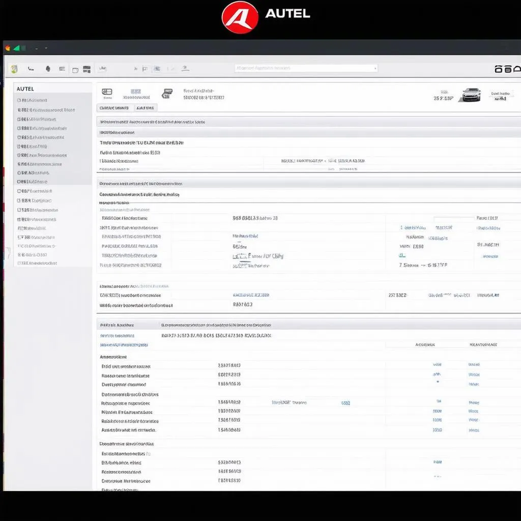 Autel EU Software Interface