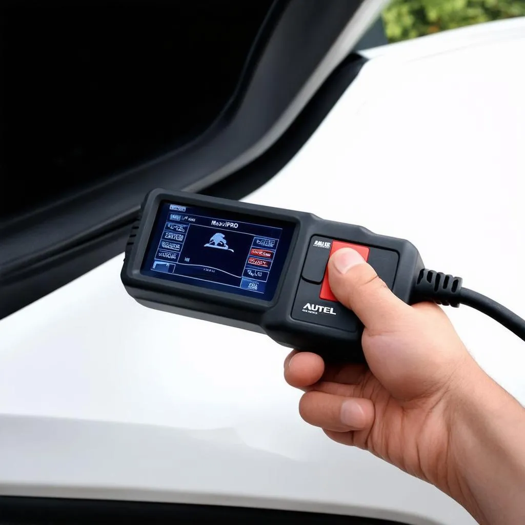 Autel EU908 Plugged into Car