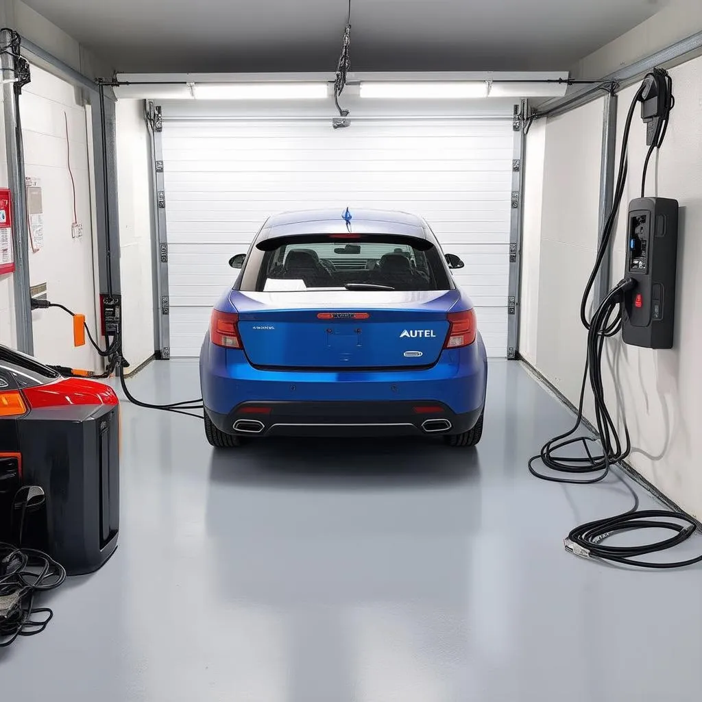 Autel EV Charger in Garage