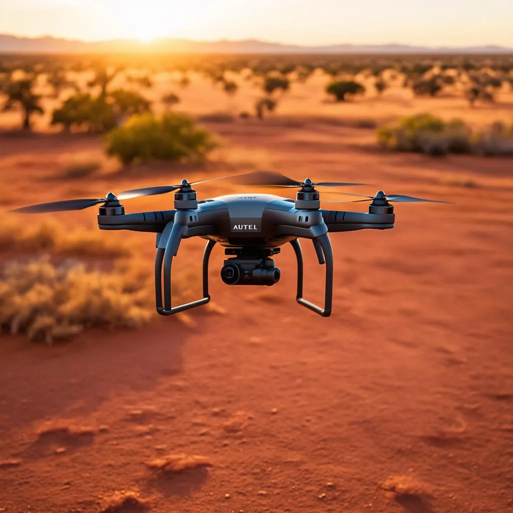 Autel Evo II Pro Drone Flying Over Australian Outback