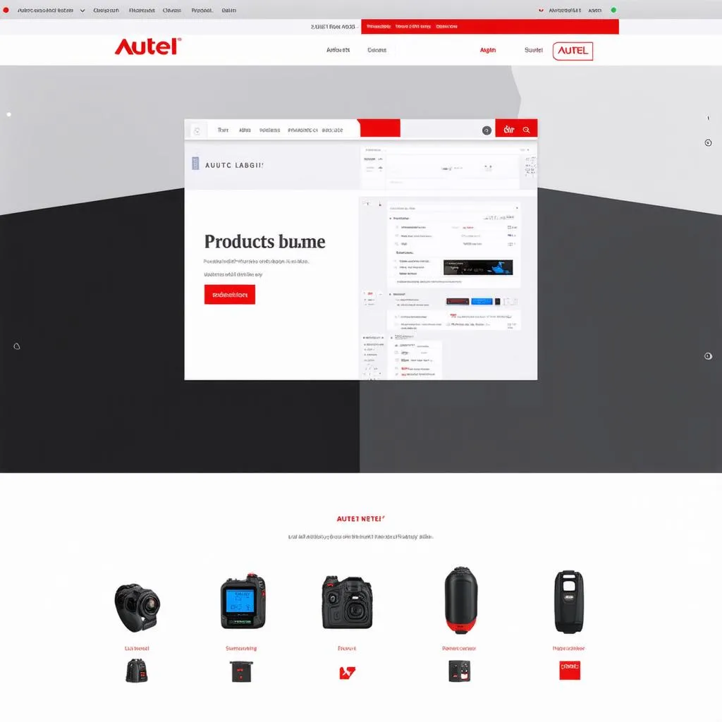 Autel Homepage Screenshot