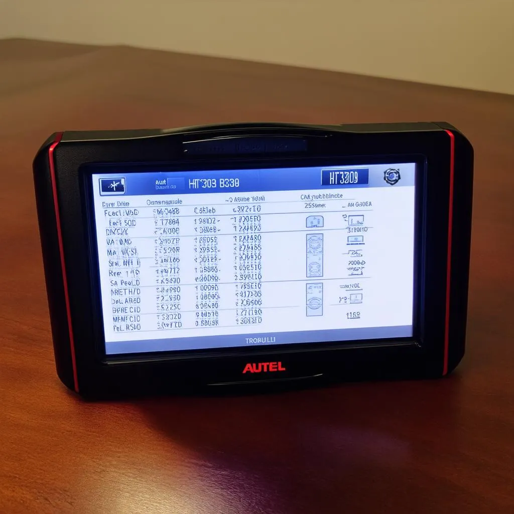 Autel HT309 reading diagnostic trouble codes