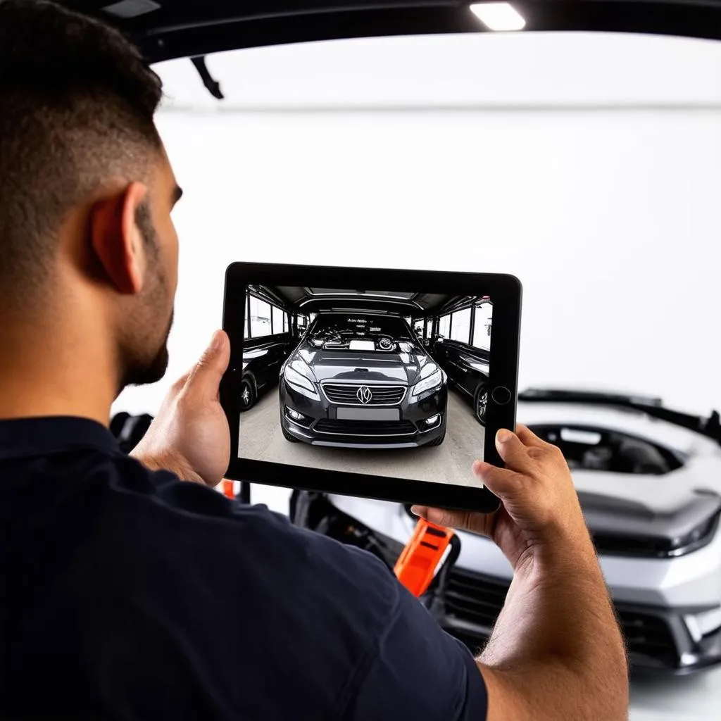 Using Autel inspection camera software