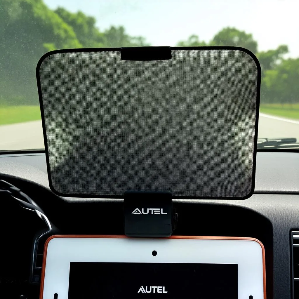 Autel iPad Mini Sunshade Attached