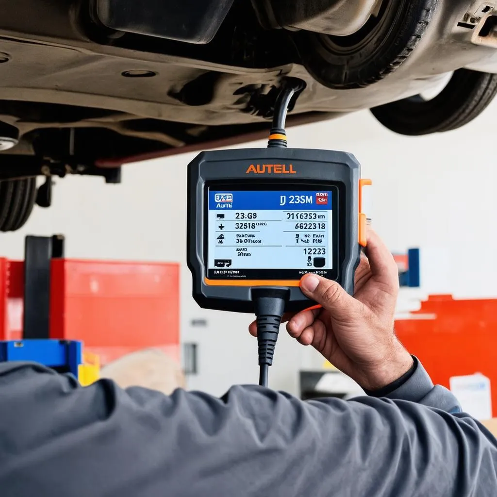 Autel J2534 GM being used to diagnose a car problem