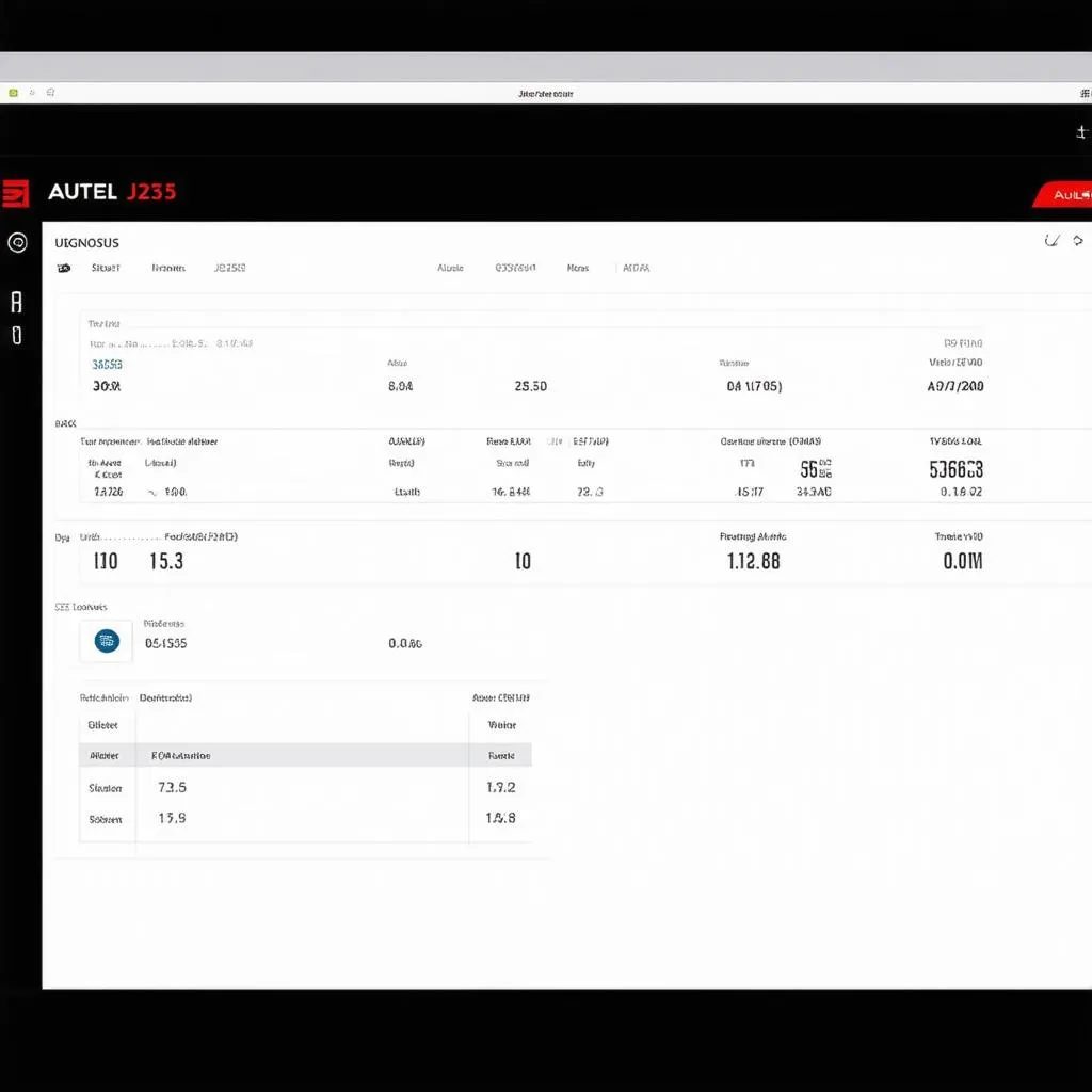 Autel J2535 Software Interface