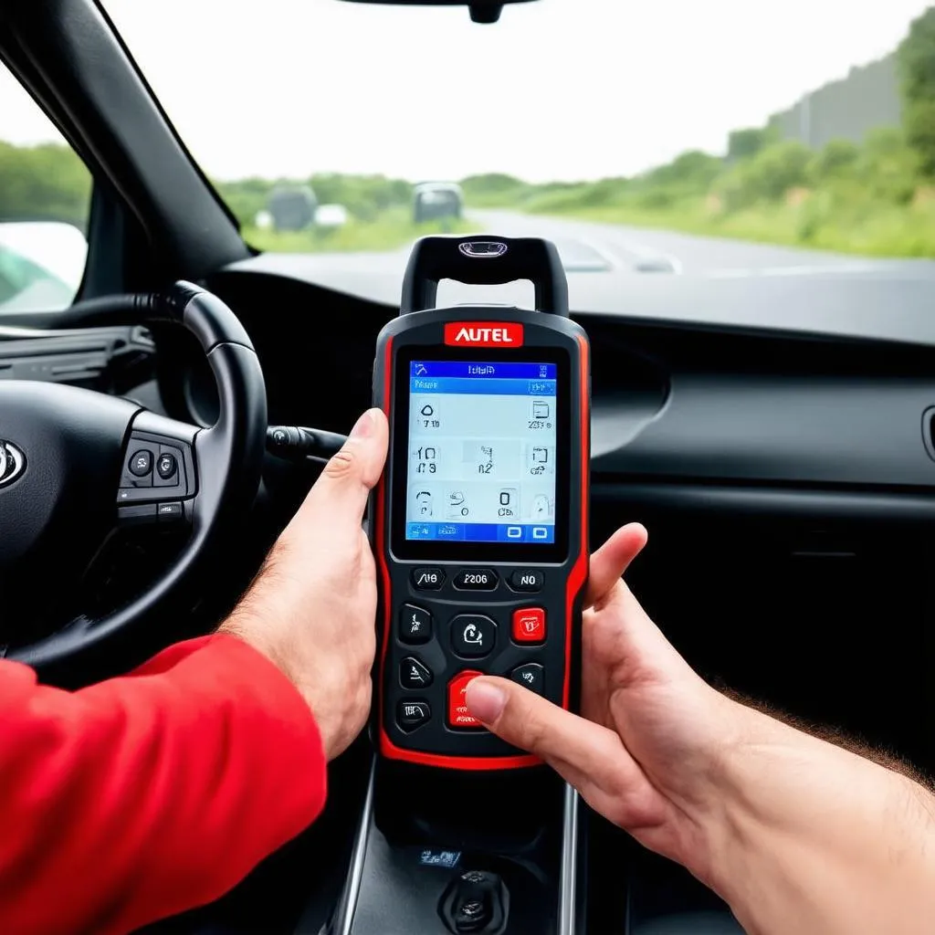 Autel Max Pro with Car