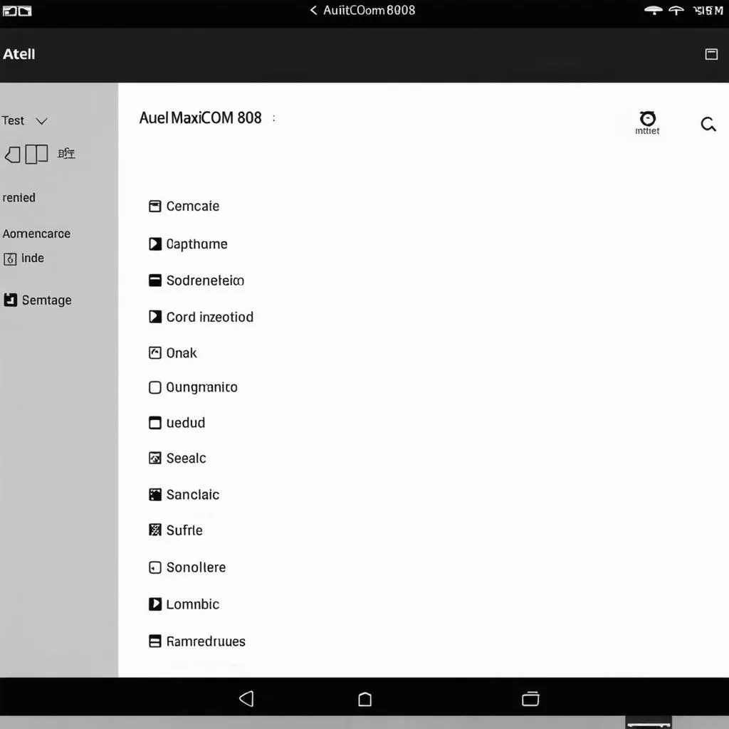 Autel MaxiCOM 808 Language Settings