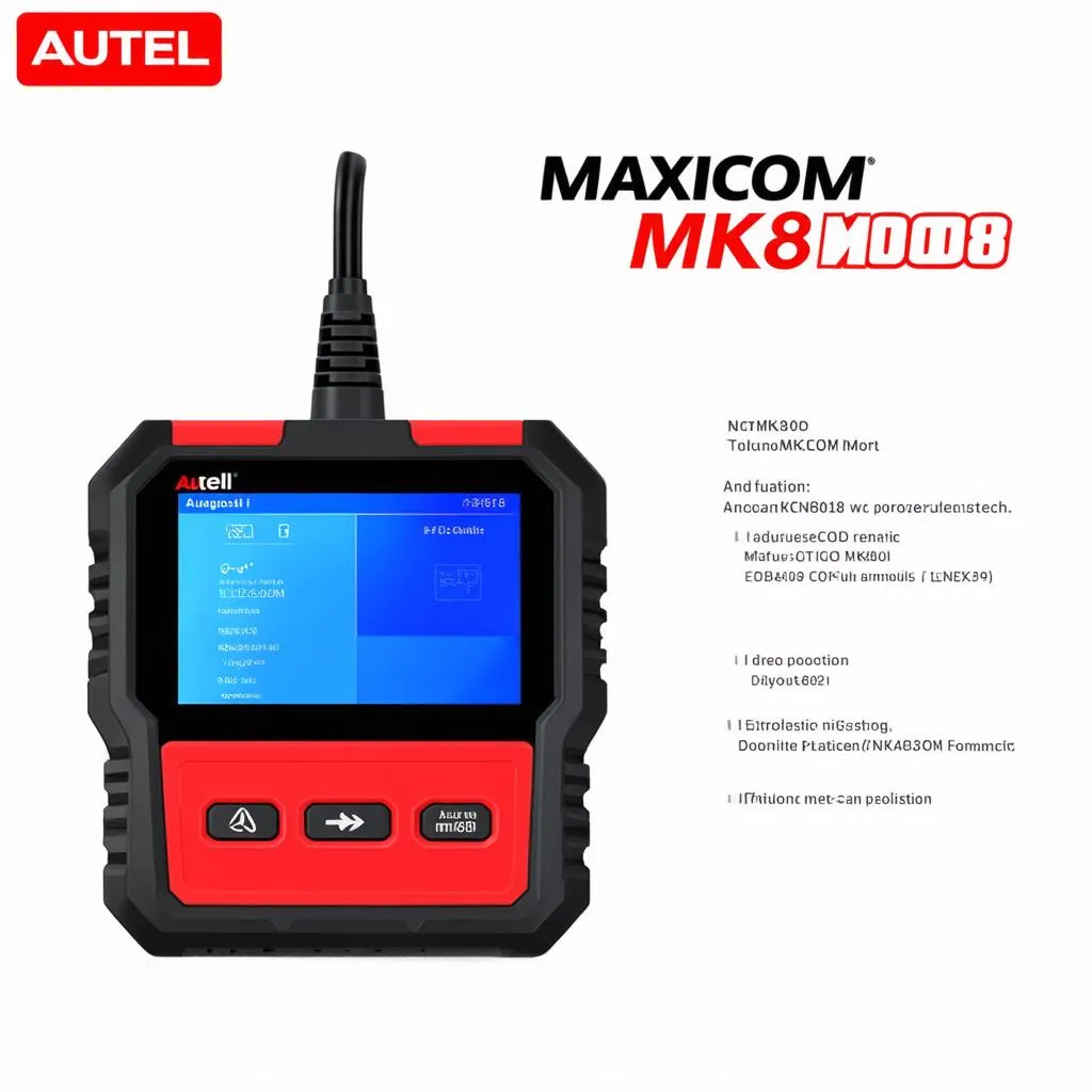 Autel MaxiCOM MK808 Diagnostic Tool