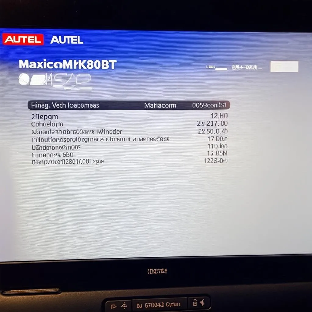 Autel Maxicom MK808BT Live Data