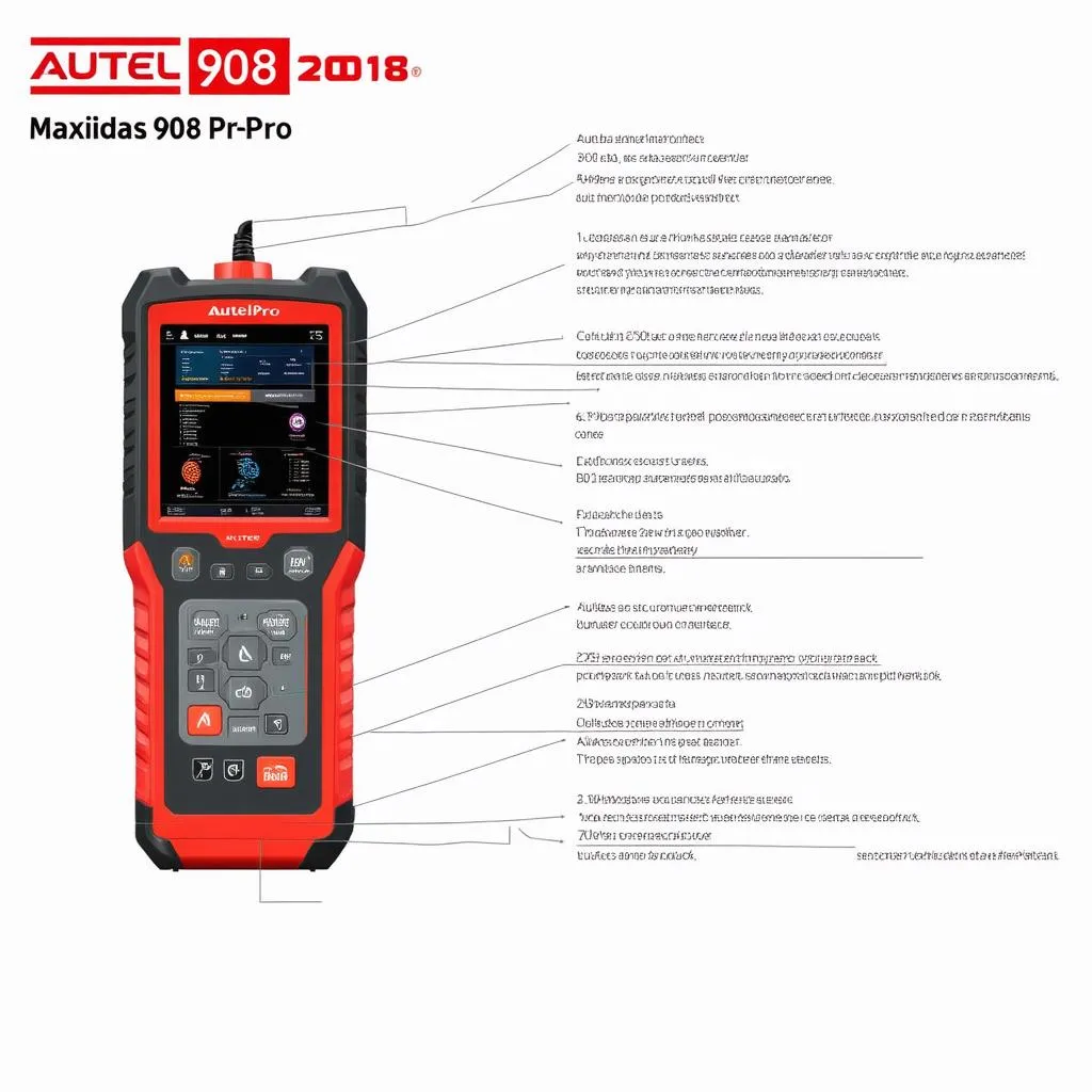 Autel Maxidas 908 Pro 2018 Features