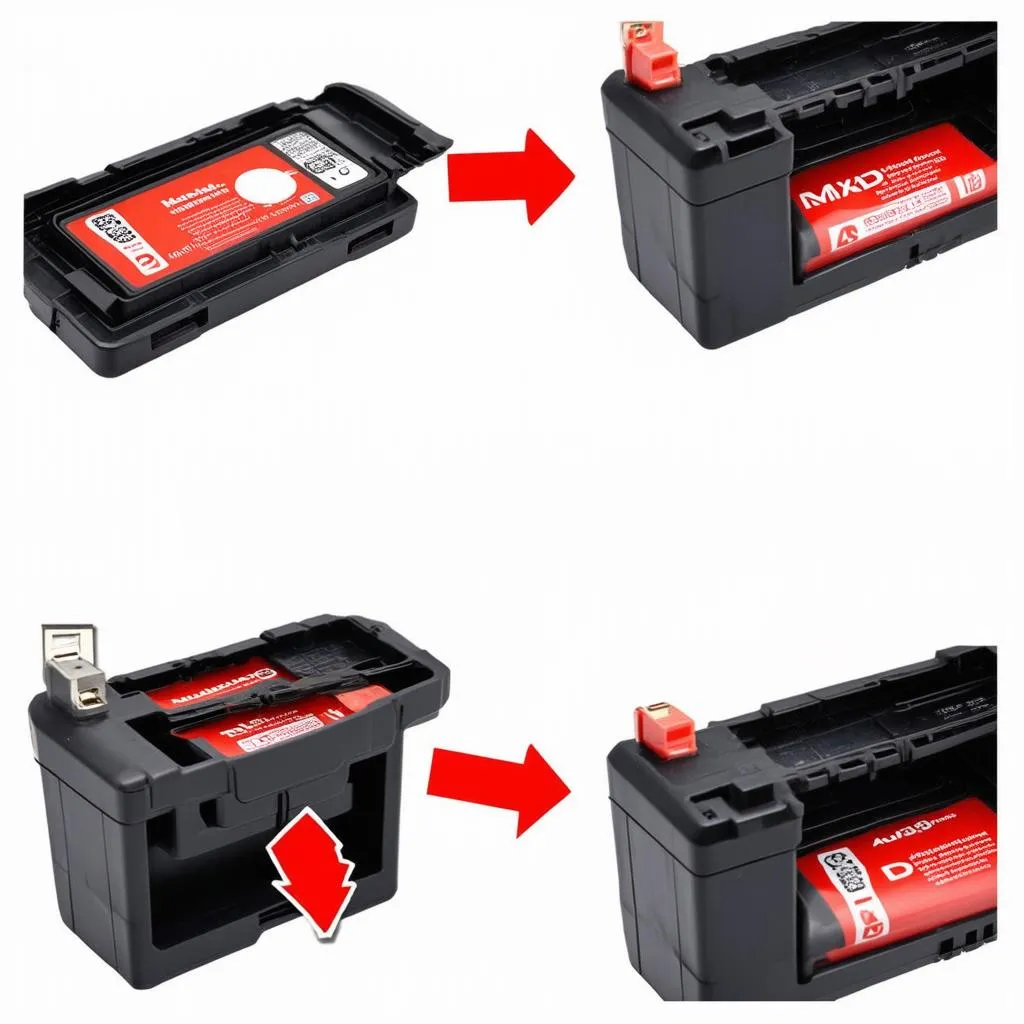  Replacing the battery of an Autel MaxiDAS DS708