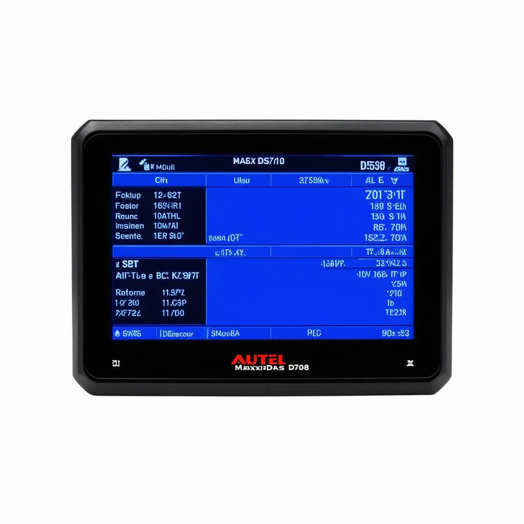 Autel MaxiDAS DS708 screen