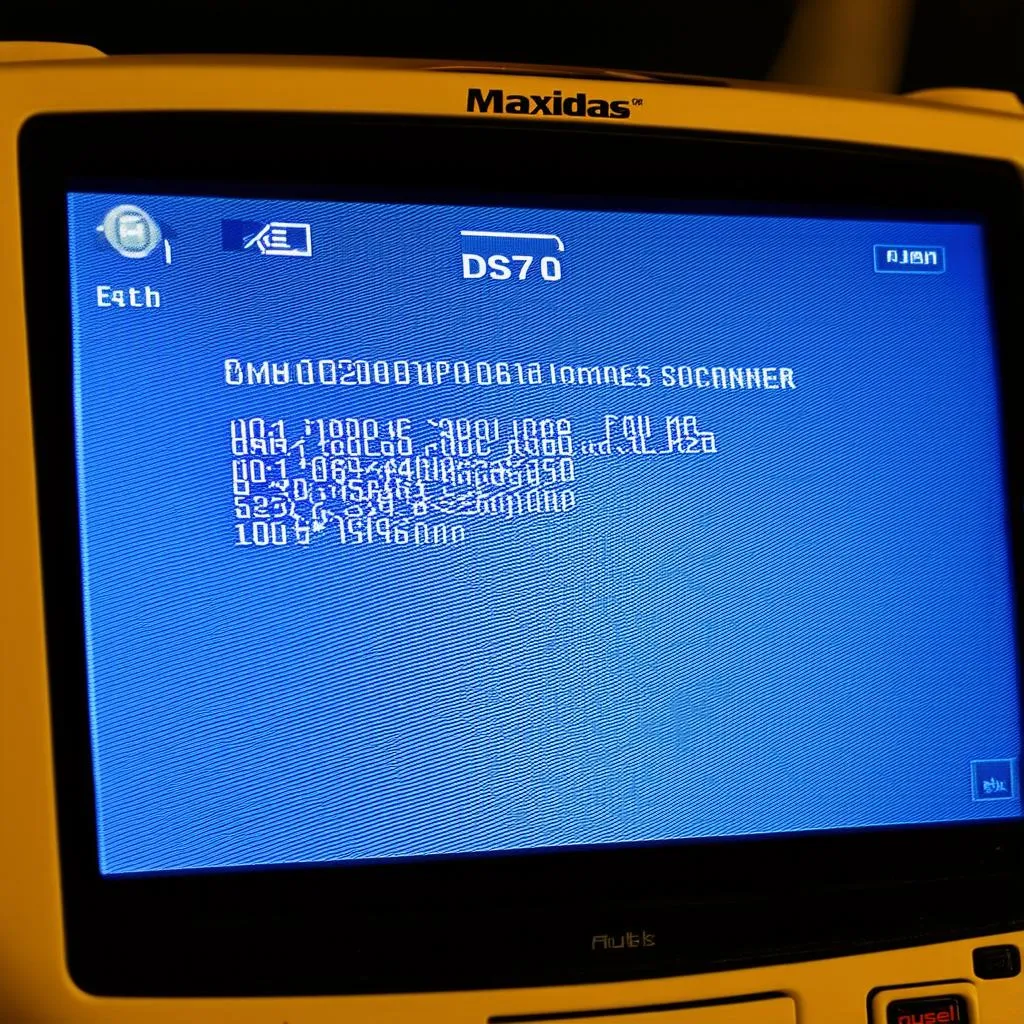 Autel Maxidas DS708 diagnostic scanner screen