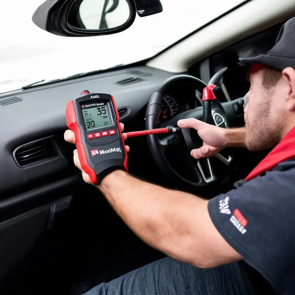 Autel MaxiDiag Elite OBD2 Connection